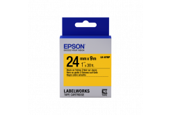 Epson LabelWorks LK-6YBP C53S656005 24mm x 9m, text negru / fundal galben pastel, banda original