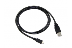 Kabel C-TECH CB-USB2M-05B USB 2.0 AM/Micro, 0,5m, černý