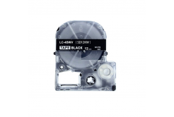 Epson LC-SD12KW, 12mm x 8m, text alb / fundal negru, banda compatibila