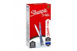 Sharpie 2162641, stilou gel S-Gel Fashion, albastru, 12buc., 0.7mm