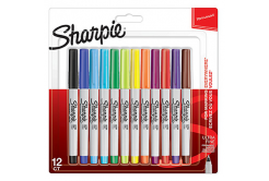 Sharpie 2065408, marker Ultra Fine, mix de culori, 12buc., 0.5mm, permanent