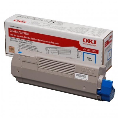 OKI 43872307 azuriu (cyan) toner original