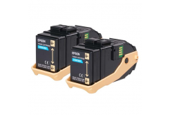 Epson C13S050608 2 buc. azuriu (cyan) toner original