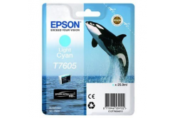 Epson T7605 C13T76054010 azuriu deschis (light cyan) cartus original