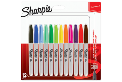 Sharpie 2065404, marker Fine, mix de culori, 12buc., 0.9mm, permanent, blistr