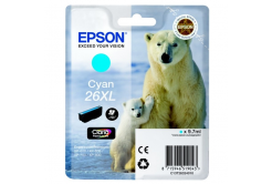 Epson T26324012, T263240, 26XL azuriu (cyan) cartus original