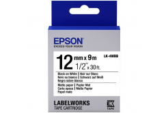 Epson LabelWorks LK-4WBB C53S654023 12mm x 9m, text negru / fundal alb, mat, banda original