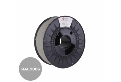 Imprimă șir (filament), 3DF-P-PLA1.75-9006, C-TECH PREMIUM LINE, PLA, aluminiu alb, RAL9006, 1,75mm, 1kg