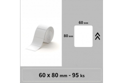 Niimbot etichete RP 60x80mm 95buc. Alb pentru B3S