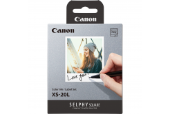 Canon XS-20L 4119C002, 20 buc, hârtie foto autoadezivă + folie de cerneală, sublimare termică, alb