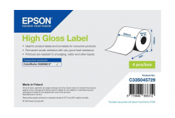 Epson C33S045729 High Gloss, pentru ColorWorks, 203mmx57m, alb etichete autoadezive