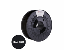 Imprimă șir (filament), 3DF-P-PA61.75-9017, C-TECH PREMIUM LINE, PA6, negru trafic, RAL9017, 1,75mm, 1kg