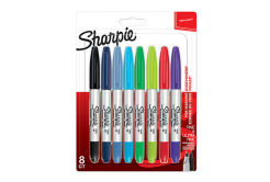 Sharpie 2065409, marker twin tip, mix de culori, 8buc., 0.5/0.9mm, permanent, blistr