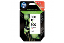 HP cartus original CN637EE, HP 300, black/color, blistr, 2 x 200 pagini, 2x4ml, HP 2-pack, CC640EE a CC643EE, DeskJet D2560, F4280