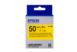 Epson LabelWorks LK-9YBP C53S659002 50mm x 8m, text negru / fundal galben pastel, banda original