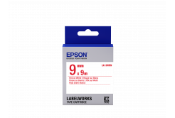 Epson LabelWorks LK-3WRN C53S653008 9mm x 9m, text rosu / fundal alb, banda original