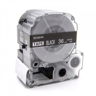 Epson LK-SD36KW, 36mm x 9m, text alb / fundal negru, banda compatibila