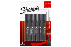 Sharpie S0187958, marker W10, negru, 5buc., 1.5-5mm, permanent, blistr