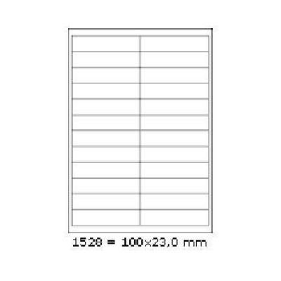 Etichete autoadezive 210 x 74,2 mm, 4 de etichete, A4, 100 coli