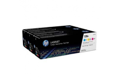 HP 128A CF371AM, azuriu / purpuriu / galben (cyan / magenta / yellow) toner original