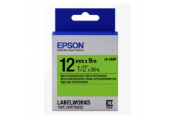 Epson LabelWorks LK-4GBF C53S654018 12mm x 9m, text negru / fundal verde, fluorescent, banda original