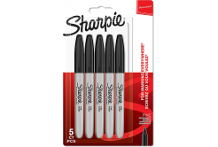 Sharpie 1986051, marker Fine, negru, 5buc., 0.9mm, permanent, blistr