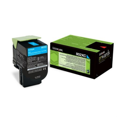 Lexmark 80C2XCE azuriu (cyan) toner original