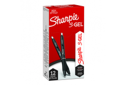 Sharpie 2136595, stilou gel S-Gel, negru, 12buc., 0.7mm