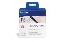 Brother DK-N55224, 54mm x 30,48m, alb neadezivă rolă de hârtie