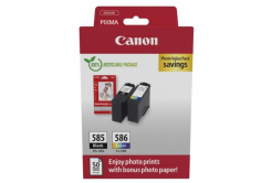Canon PG-585/CL-586 6205C004 color/negru (color/black) multipack de cartuse originale +  hartie foto GP-501