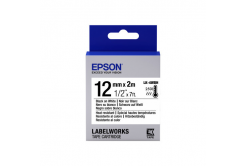 Epson LabelWorks LK-4WBH C53S654025 12mm x 2m, text negru / fundal alb, rezistent la temperaturi ridicate, banda original