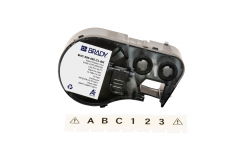 Brady M4C-500-595-CL-BK / 170814, 12.70 mm x 6.10 m, Vinil, text negru / fundal transparent