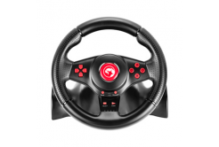 Volant Marvo GT-903, volant s pedály a řadící pákou, 16tl., USB, černý