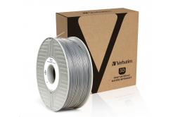 VERBATIM 3D Printer Filament ABS 1.75mm, 404m,1kg silver/metal grey (OLD PN 55016)