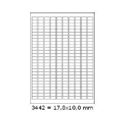 Etichete autoadezive 17,8 x 10 mm, 270 de etichete, A4, 100 coli