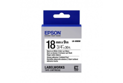 Epson LabelWorks LK-5WBW C53S655012 18mm x 9m, text negru / fundal alb, adeziv puternic, banda original