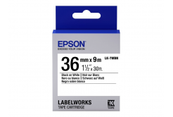 Epson LabelWorks LK-7WBN C53S657006 36mm x 9m, text negru / fundal alb, banda original