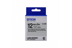 Epson LabelWorks LK-4SBE C53S654017 12mm x 9m, text negru / fundal argintiu mat, mat, banda original