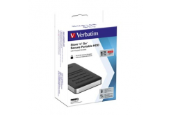 Verbatim externí pevný disk, Store N Go Secure Portable, 2.5", USB 3.0 (3.2 Gen 1), 1TB, 53401, černý, šifrovaný s numerickou kláv